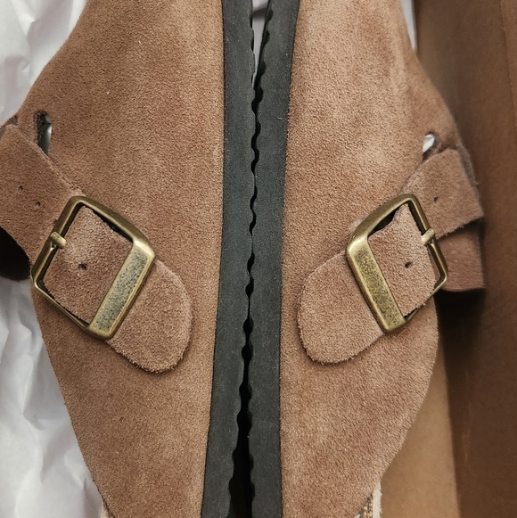 Quince Brown Suede Clog 8 - Picture 3 of 11